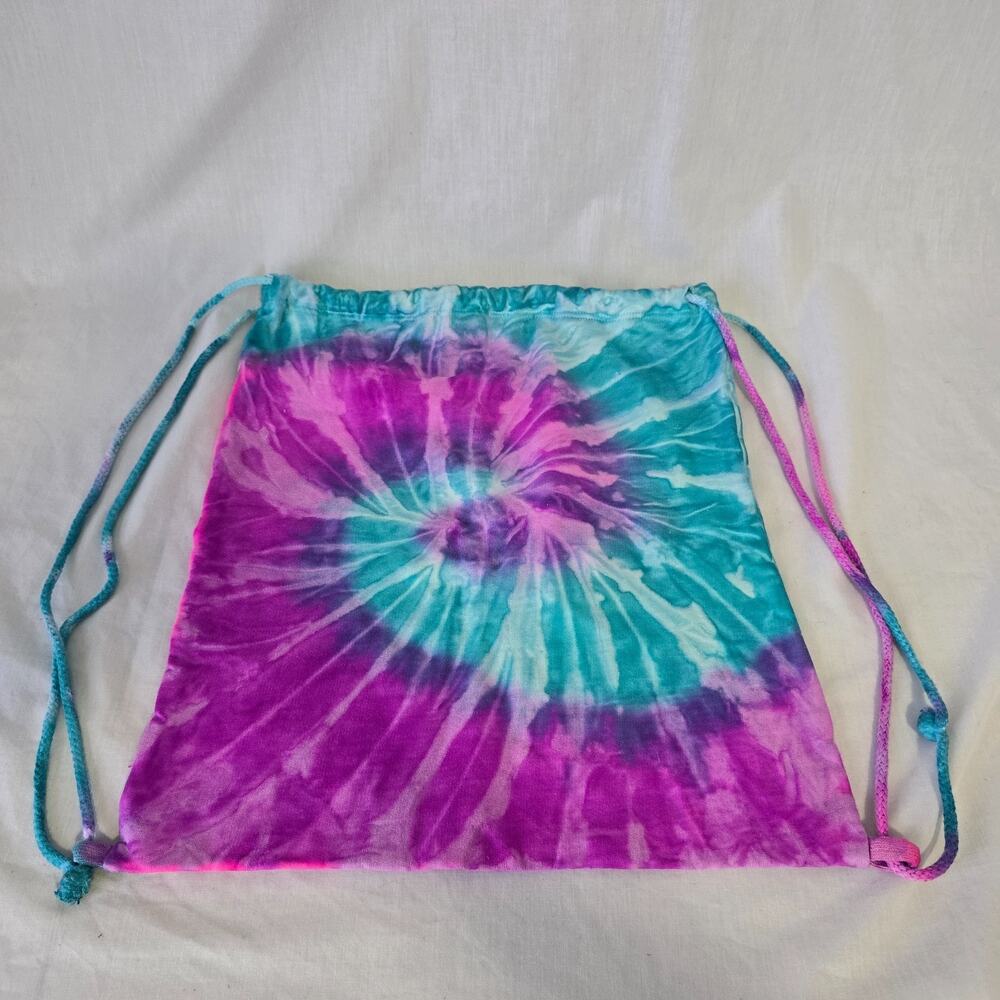Tie Dye Hobo Beach Bag Backpack, Tote or Shoulder Pink Blue NWOT